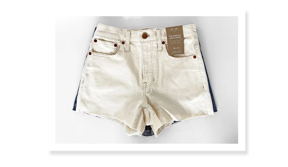 Madewell Jean shorts fit
