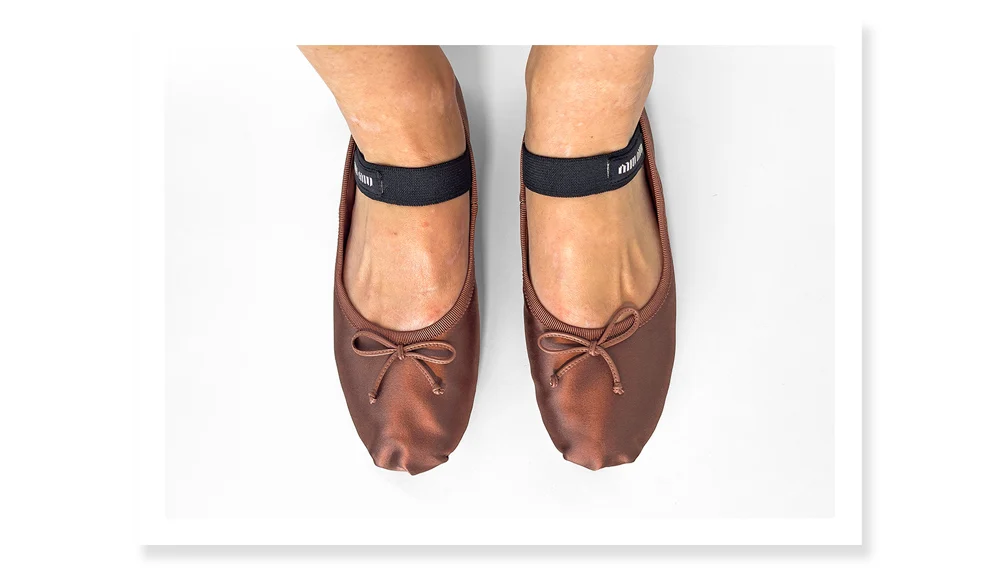 Miu Miu ballerina cleavage