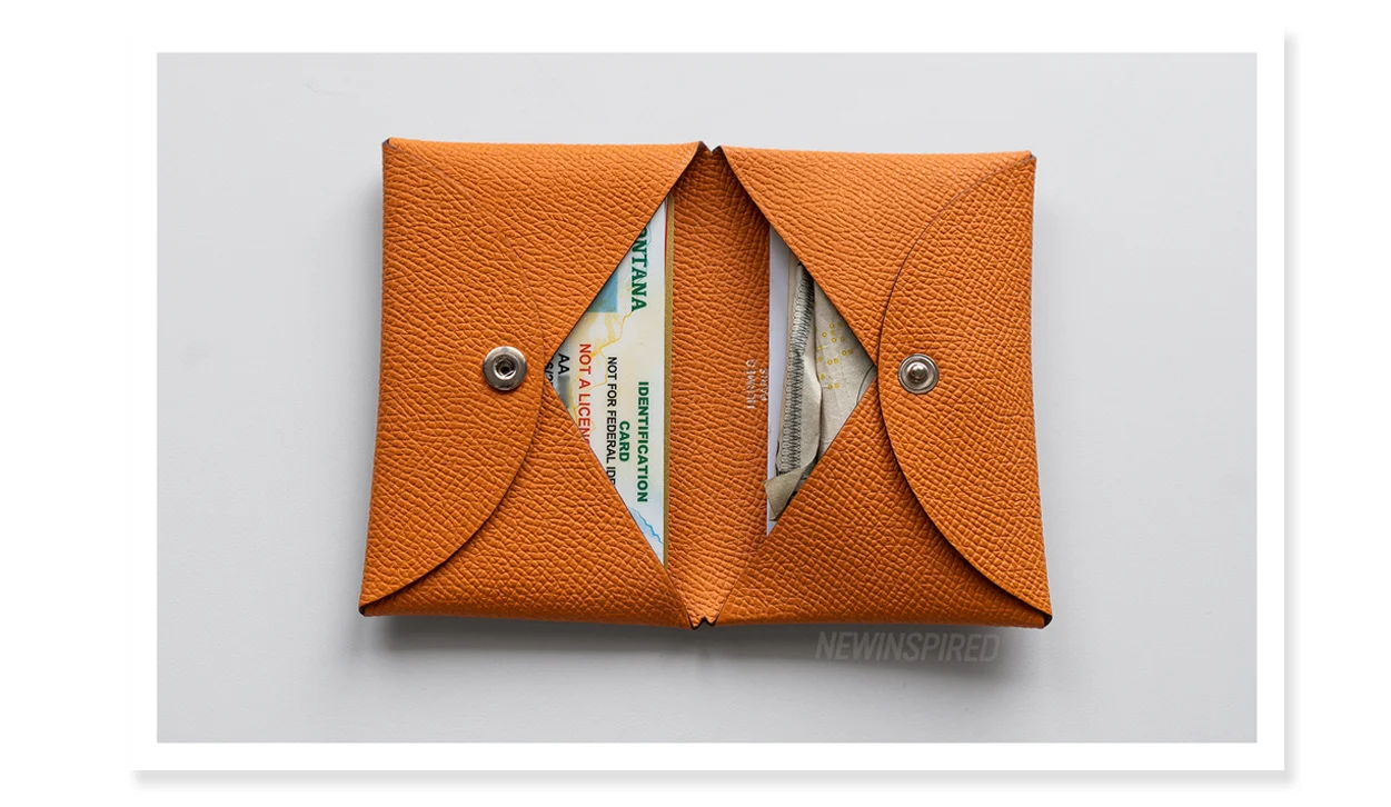 Hermès Calvi Card case open